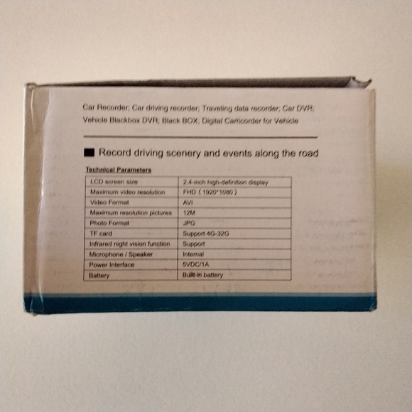 DASH CAM FULL HD 1080, FRONT AND REAR - Picture 3 of 3